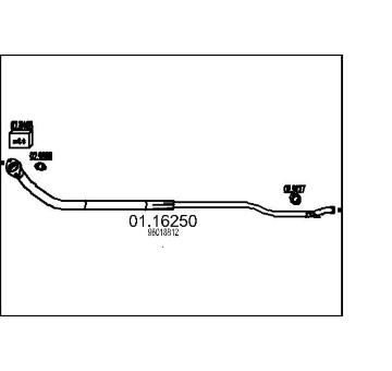 Výfuková trubka MTS 01.16250