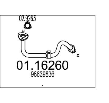 Výfuková trubka MTS 01.16260