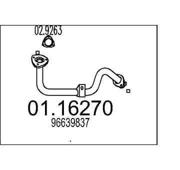 Výfuková trubka MTS 01.16270