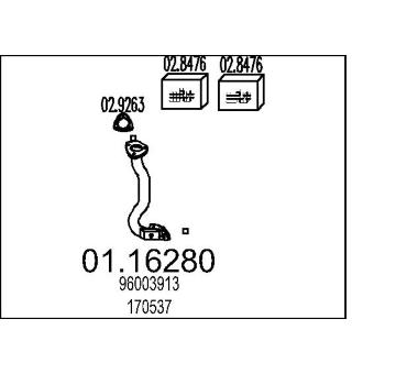 Výfuková trubka MTS 01.16280