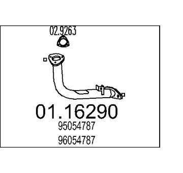 Výfuková trubka MTS 01.16290