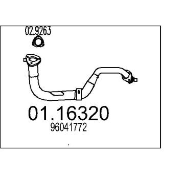 Výfuková trubka MTS 01.16320