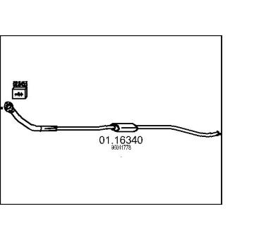 Výfuková trubka MTS 01.16340