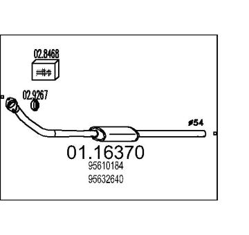 Výfuková trubka MTS 01.16370