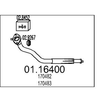 Výfuková trubka MTS 01.16400