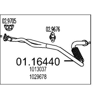 Výfuková trubka MTS 01.16440