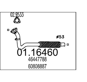 Výfuková trubka MTS 01.16460