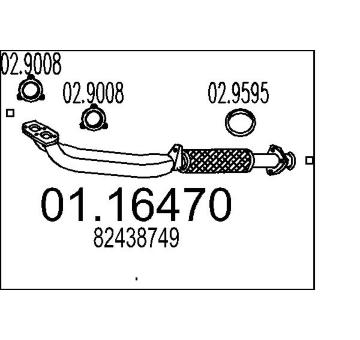 Výfuková trubka MTS 01.16470