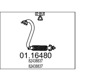 Výfuková trubka MTS 01.16480