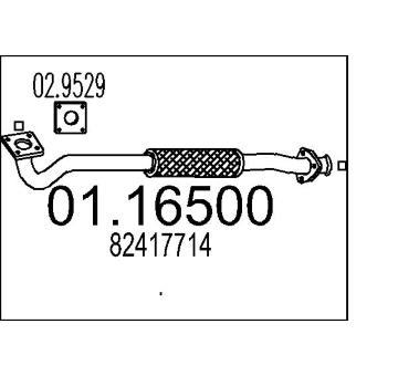 Výfuková trubka MTS 01.16500