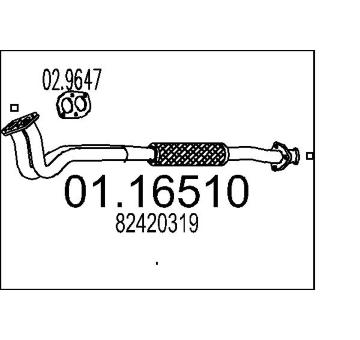 Výfuková trubka MTS 01.16510