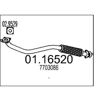 Výfuková trubka MTS 01.16520