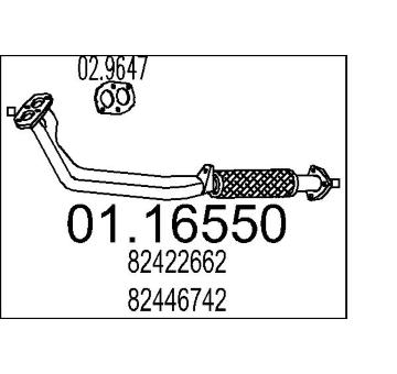 Výfuková trubka MTS 01.16550
