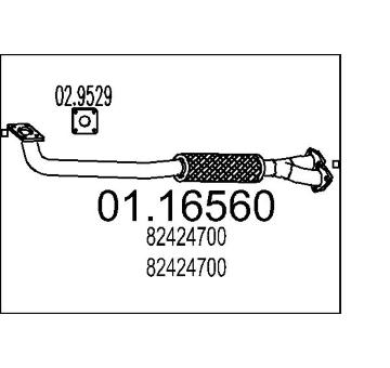 Výfuková trubka MTS 01.16560