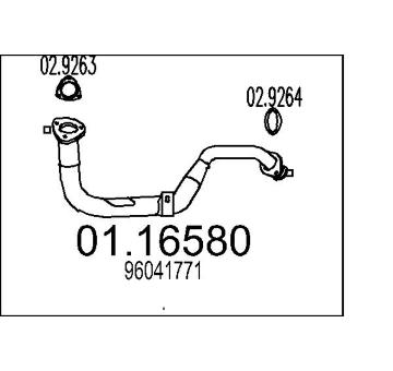 Výfuková trubka MTS 01.16580