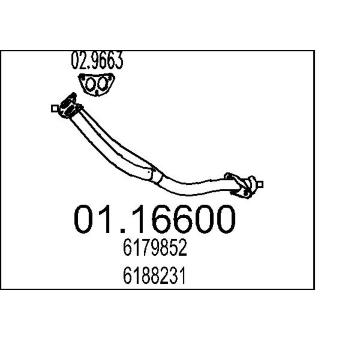 Výfuková trubka MTS 01.16600