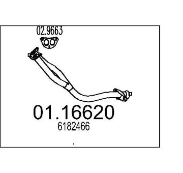 Výfuková trubka MTS 01.16620