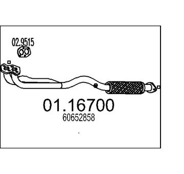 Výfuková trubka MTS 01.16700