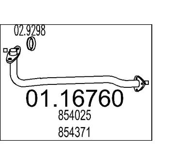 Výfuková trubka MTS 01.16760