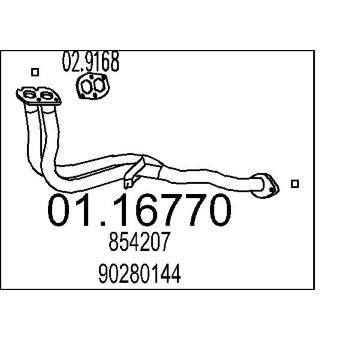 Výfuková trubka MTS 01.16770