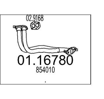 Výfuková trubka MTS 01.16780