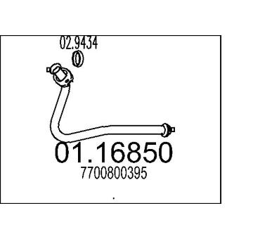 Výfuková trubka MTS 01.16850