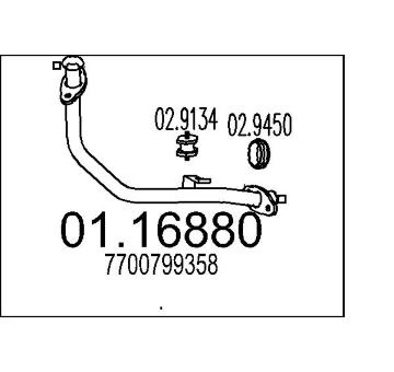 Výfuková trubka MTS 01.16880