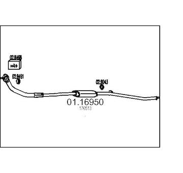 Výfuková trubka MTS 01.16950