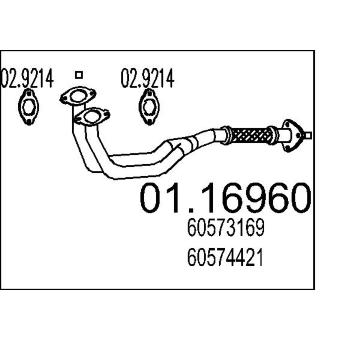 Výfuková trubka MTS 01.16960