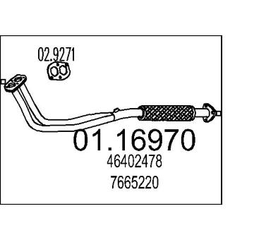 Výfuková trubka MTS 01.16970
