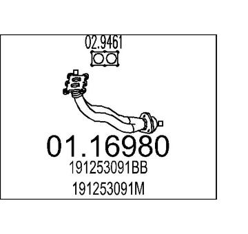 Výfuková trubka MTS 01.16980