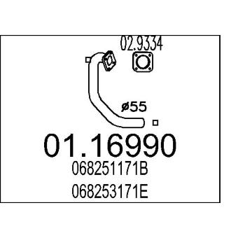 Výfuková trubka MTS 01.16990