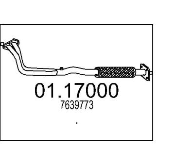Výfuková trubka MTS 01.17000