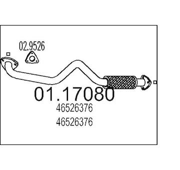 Výfuková trubka MTS 01.17080