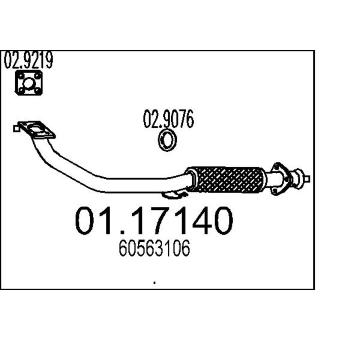 Výfuková trubka MTS 01.17140