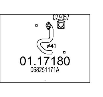 Výfuková trubka MTS 01.17180