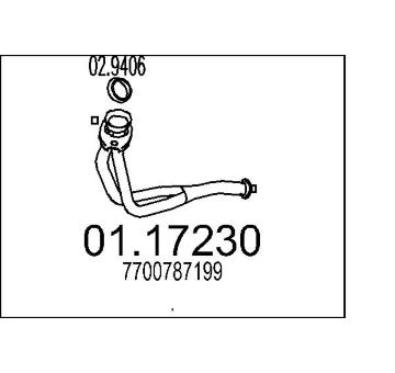 Výfuková trubka MTS 01.17230