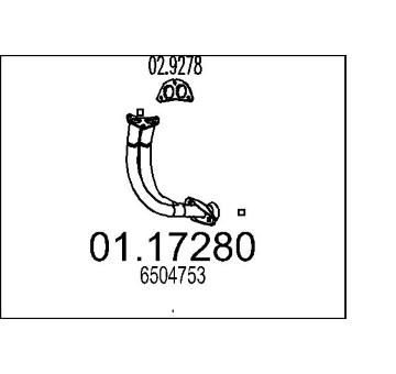 Výfuková trubka MTS 01.17280