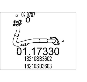 Výfuková trubka MTS 01.17330