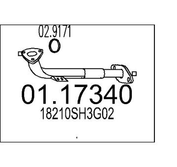 Výfuková trubka MTS 01.17340