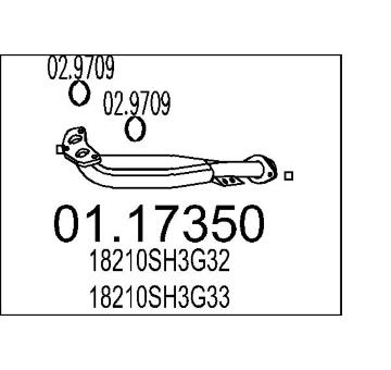 Výfuková trubka MTS 01.17350