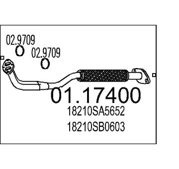 Výfuková trubka MTS 01.17400