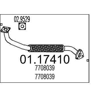 Výfuková trubka MTS 01.17410