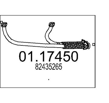 Výfuková trubka MTS 01.17450