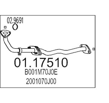 Výfuková trubka MTS 01.17510