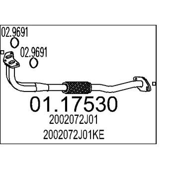 Výfuková trubka MTS 01.17530