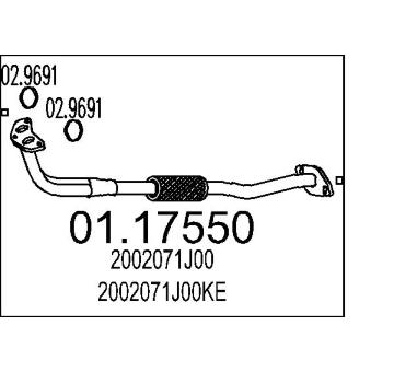 Výfuková trubka MTS 01.17550