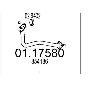 Výfuková trubka MTS 01.17580