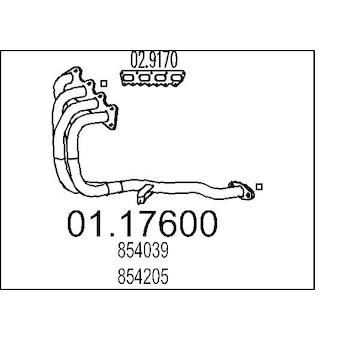 Výfuková trubka MTS 01.17600