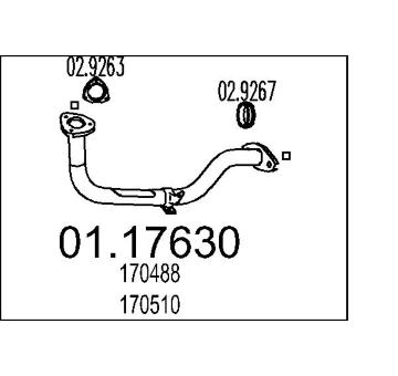Výfuková trubka MTS 01.17630